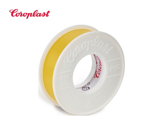 Coroplast 302 Elektro-Isolatieband geel 10mtr x 15mm