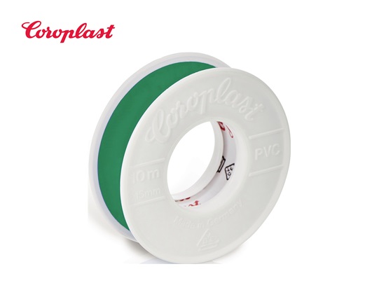 Coroplast 302 Elektro-Isolatieband groen 10mtr x 15mm