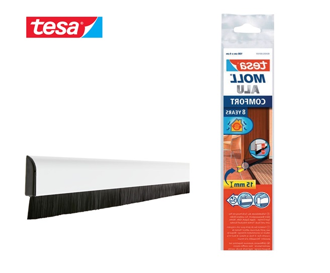 Tesa 5405 flexibele deurafdichtingsrail 1000mm x 40mm wit