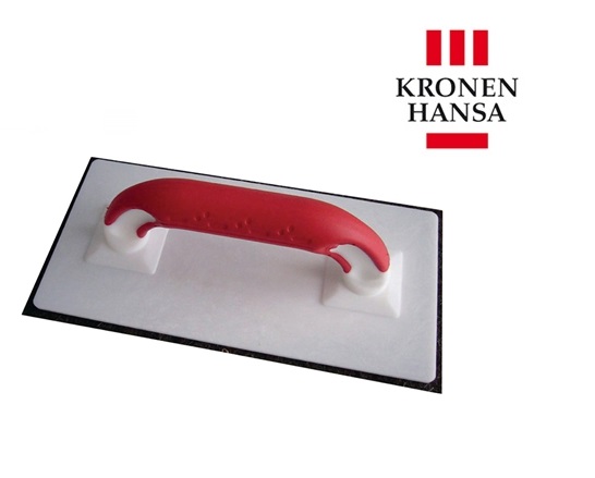 Schuurbord 280x140x10mm grof schuimrubber rood kunststof | DKMTools - DKM Tools