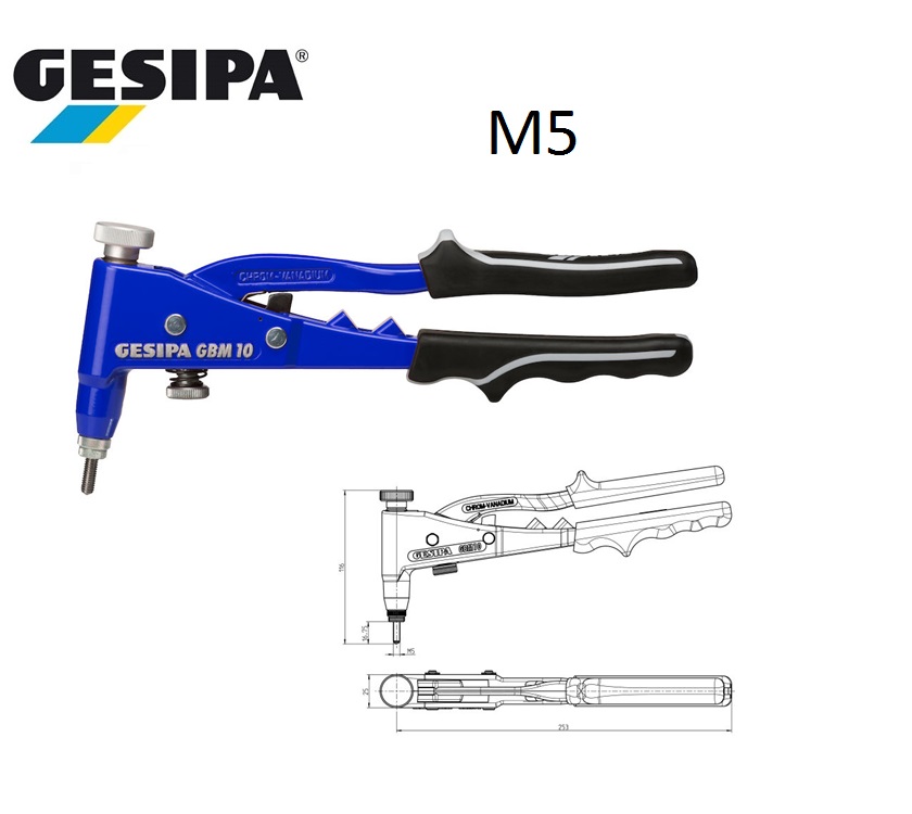 Gesipa GBM 10 Blindklinkmoerentang M6 | DKMTools - DKM Tools