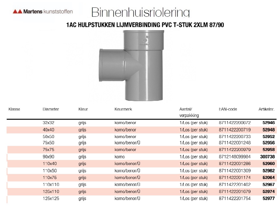 40X40   T-STUK DW KOMO 2XLM 45 | DKMTools - DKM Tools