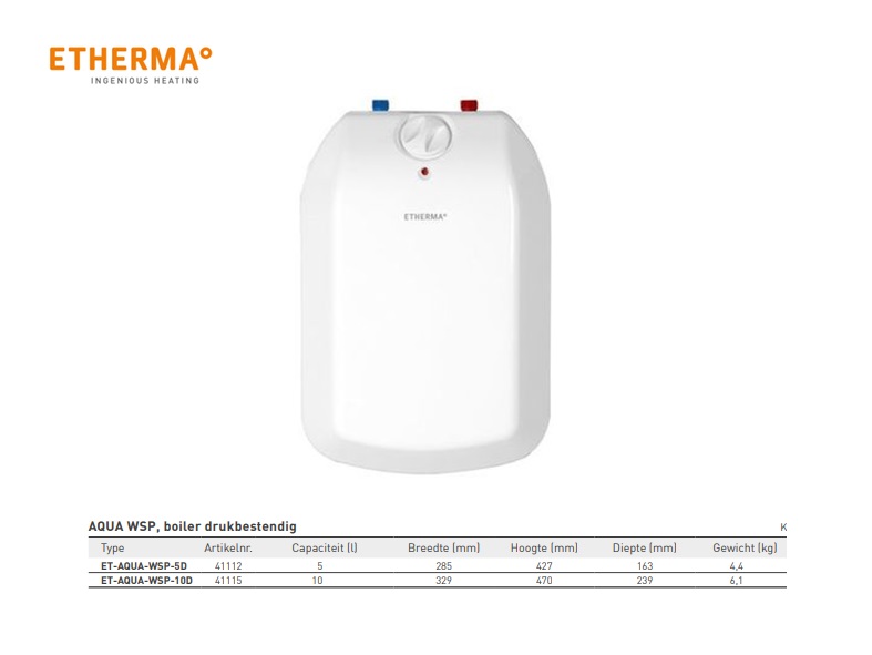 Elektrische keuken Boiler, 5 liter, 230V