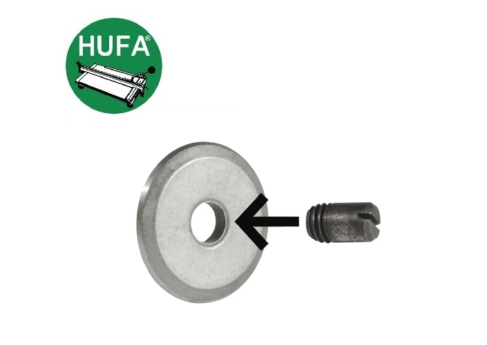 Snijwieltjes HUFA d.20mm boring 5mm dikte 3mm HM met as voor
