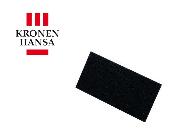 Laag van celrubber 280x140x8mm zwart voor invoegbord