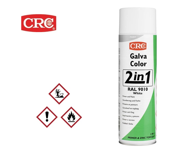 Roestbeschermingsverf 2-in-1 Galvacolor 9010 zuiver wit 500ml 
			CRC 20587-HO