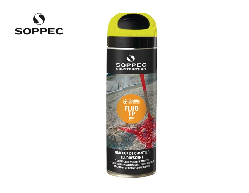 Bouwplaatsmarkeerspray Fluo TP lichtgevend oranje 500ml | DKMTools - DKM Tools