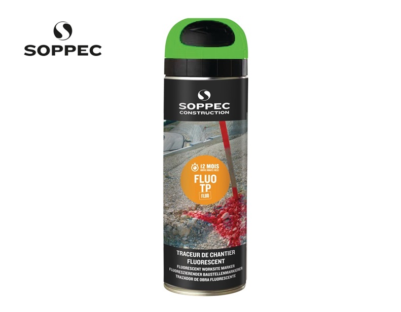 Bouwplaatsmarkeerspray Fluo TP lichtgevend groen 500ml