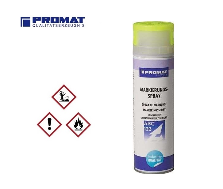 Markeringsspray  lichtgevend geel 500ml | DKMTools - DKM Tools