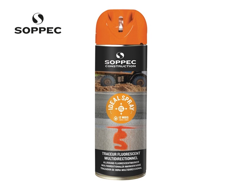 Markeringsspray Ideal lichtgevend oranje spuitbus 500ml