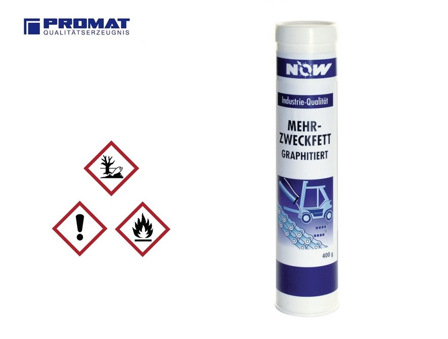 Promat Multifunctioneel grafietvet 400 g zwart patroon