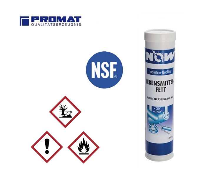 Promat Levensmiddelenvet NSF-H1 natuurlijke kleuren, helder 400 g patroon