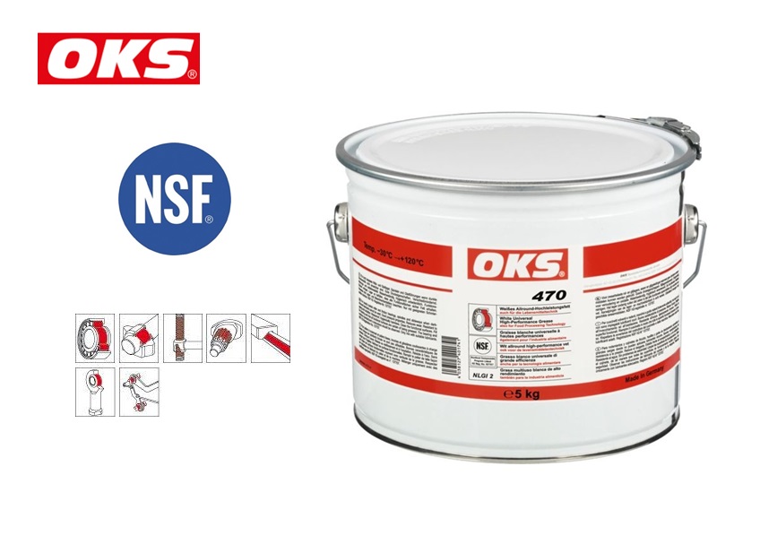 OKS 470 wit universeel vet met NSF H2 keur 400 ML | DKMTools - DKM Tools