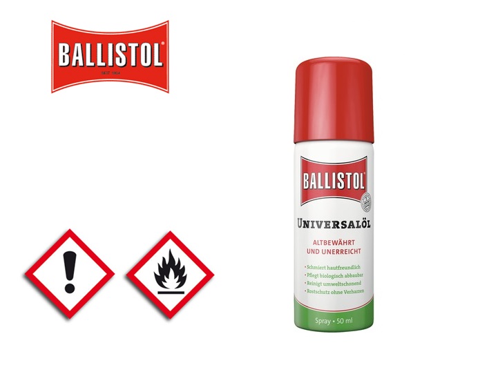 Universele olie Ballistol inhoud 50ml spray spuitbus