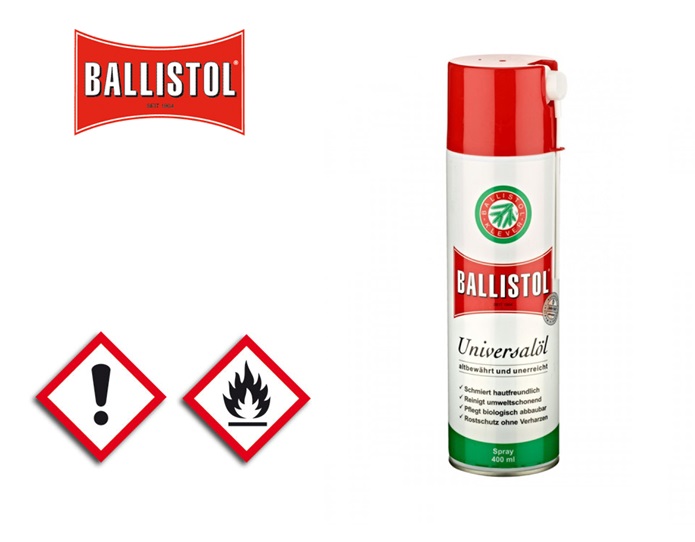 Universele olie Ballistol inhoud 400ml spray spuitbus