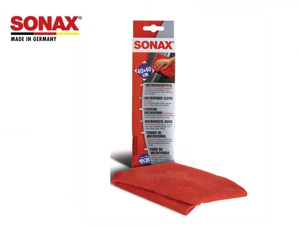 Sonax Microvezeldoek 400x400 mm rood