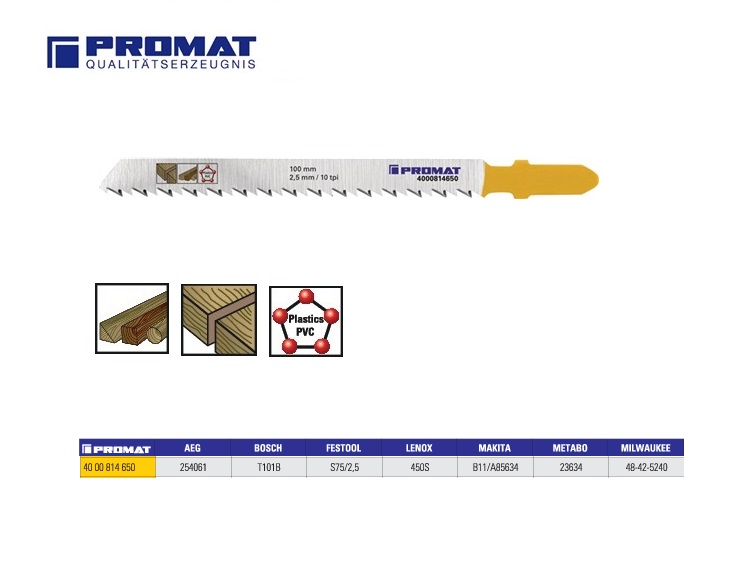 Decoupeerzaagblad T 101 AIF laminaat/parket  5 stuks/VE | DKMTools - DKM Tools