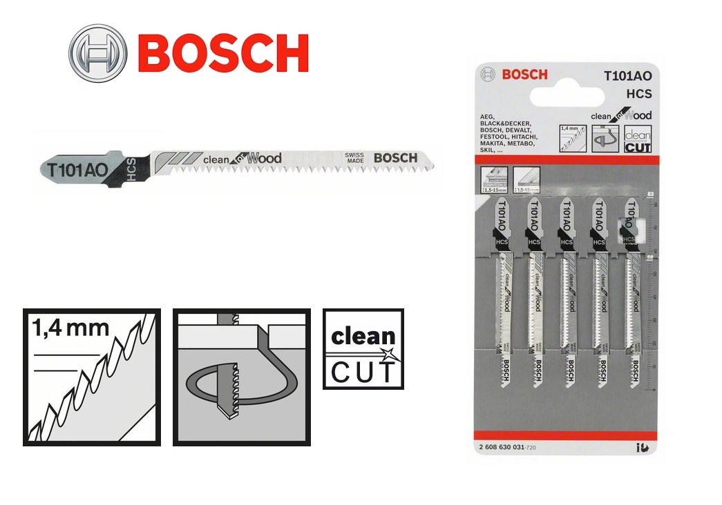 Bosch Decoupeerzaagblad T101B 3-30mm 74x2,5mm | DKMTools - DKM Tools