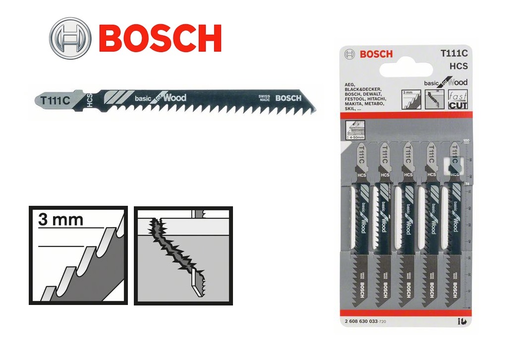 Bosch Decoupeerzaagblad T111C 4-50mm 74x3mm