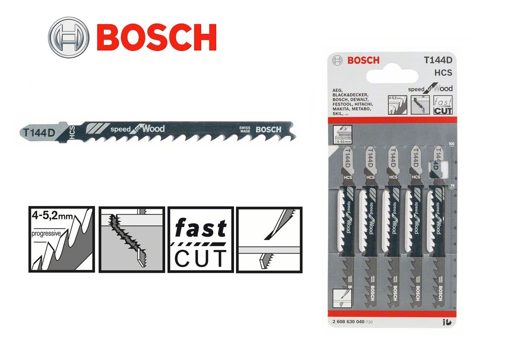 Bosch Decoupeerzaagblad T144D 5-50mm 74x4mm