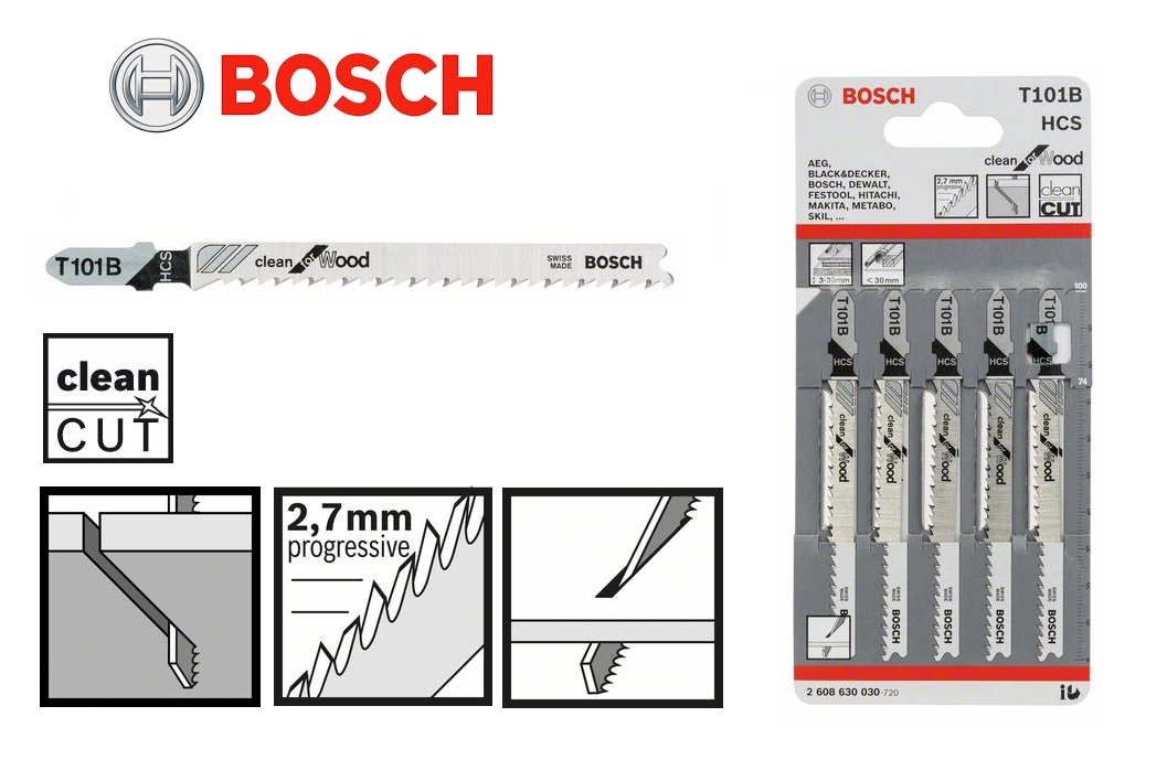 Bosch Decoupeerzaagblad T101BF < 30mm 74x2,5mm | DKMTools - DKM Tools