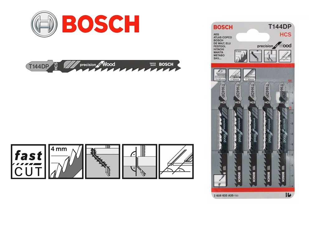 Bosch Decoupeerzaagblad T144DP 5-50mm 74x4mm