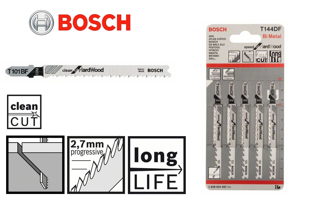 Bosch Decoupeerzaagblad T144DF 5-50mm 74x4mm