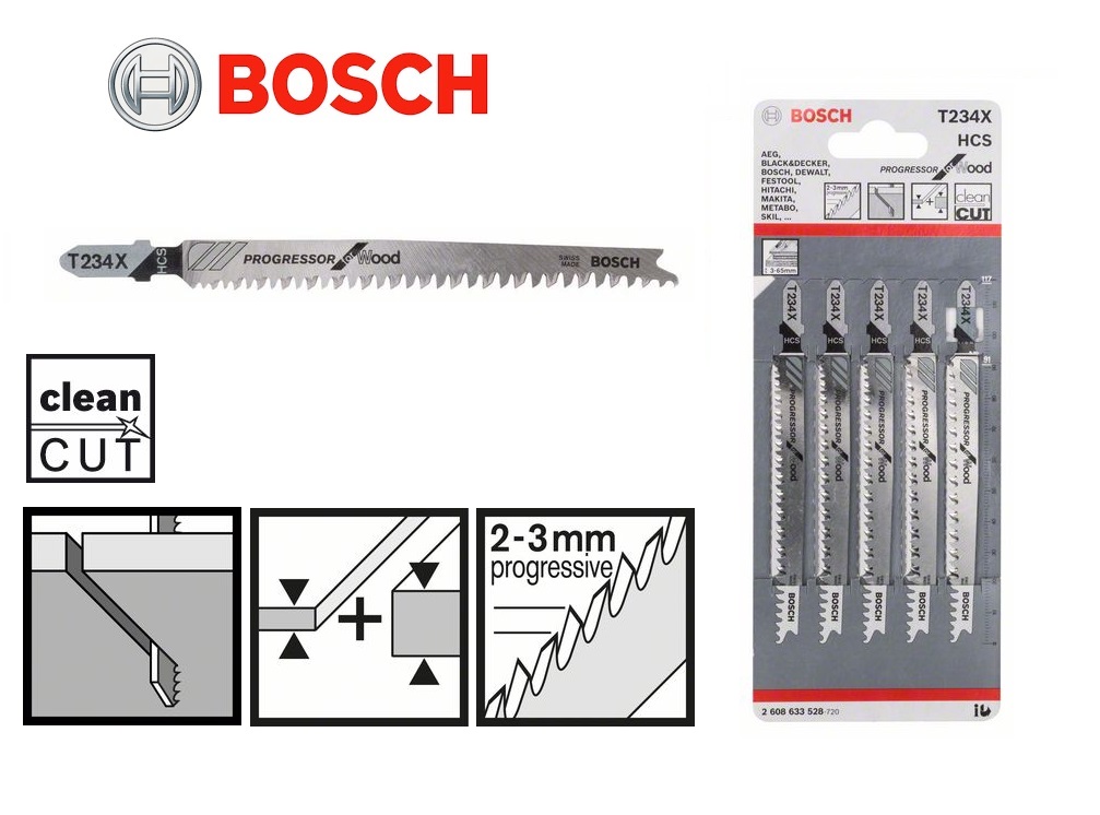 Bosch Decoupeerzaagblad T234X 2-65mm 91x2-3mm