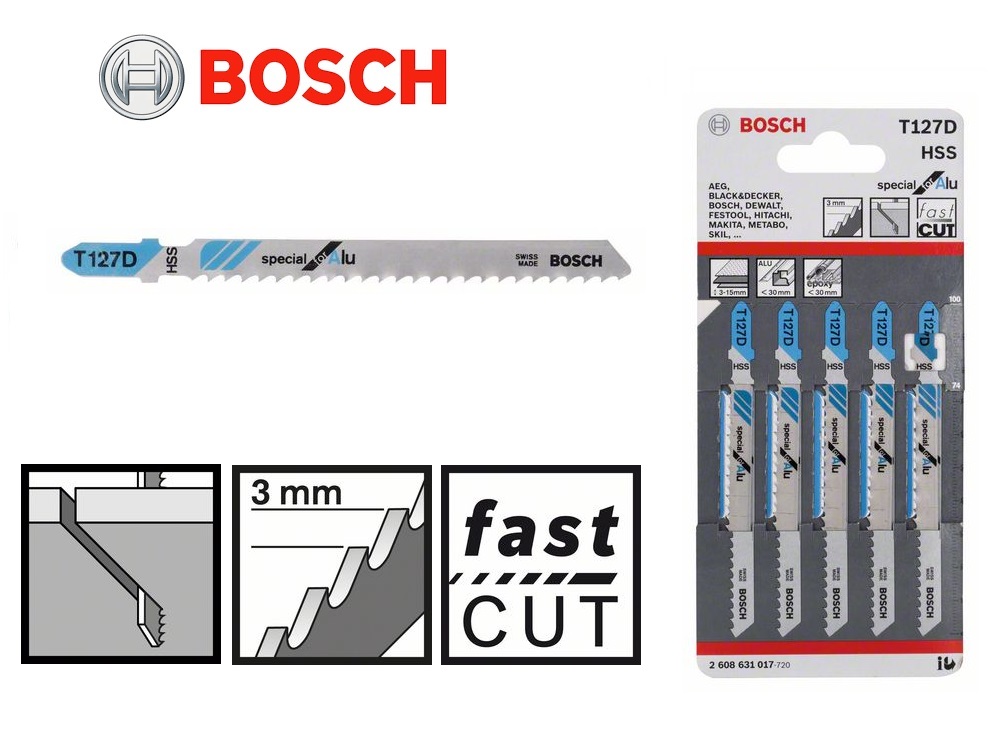 Bosch Decoupeerzaagblad T227D 3-15 und <30mm 74x3mm