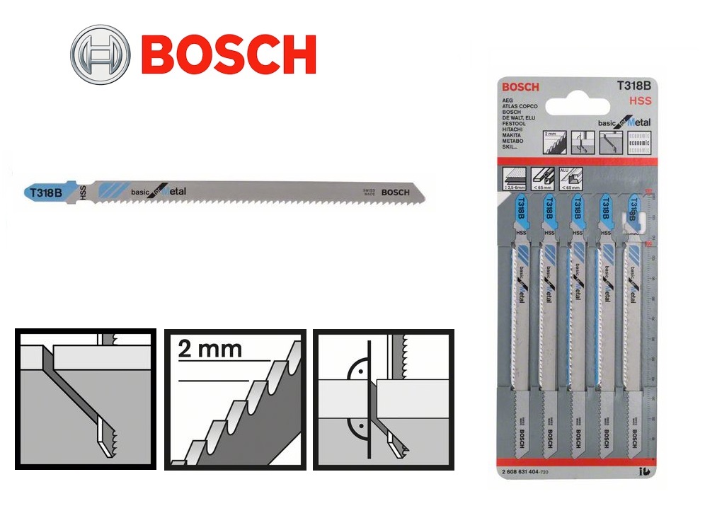 Bosch Decoupeerzaagblad T318B 2,5-6 <65 106x2mm