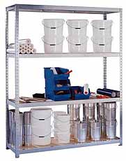 SPEED RACK Stelling 500KG met spaanplaat 2000x400x1970mm Meta 81116