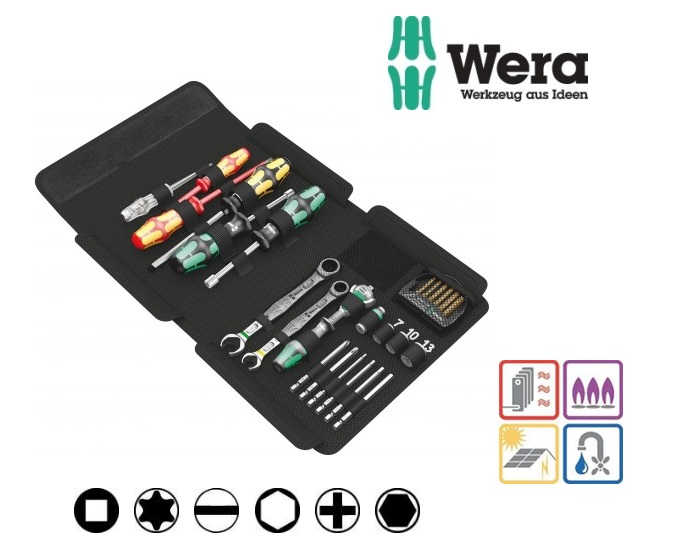 Gereedschapsset sanitair/verwarming 25-delig KK SH 1 WERA