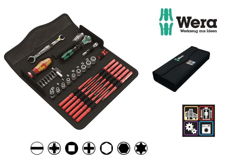 Wera Kraftform Kompakt H1 Gereedschapsset 41-delig | DKMTools - DKM Tools