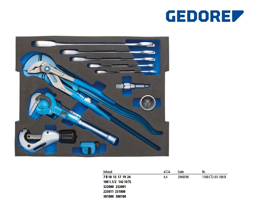 Assortiment voor sanitair in 2/2 CT-module, tbv L-BOXX 136, 23-delig | DKMTools - DKM Tools