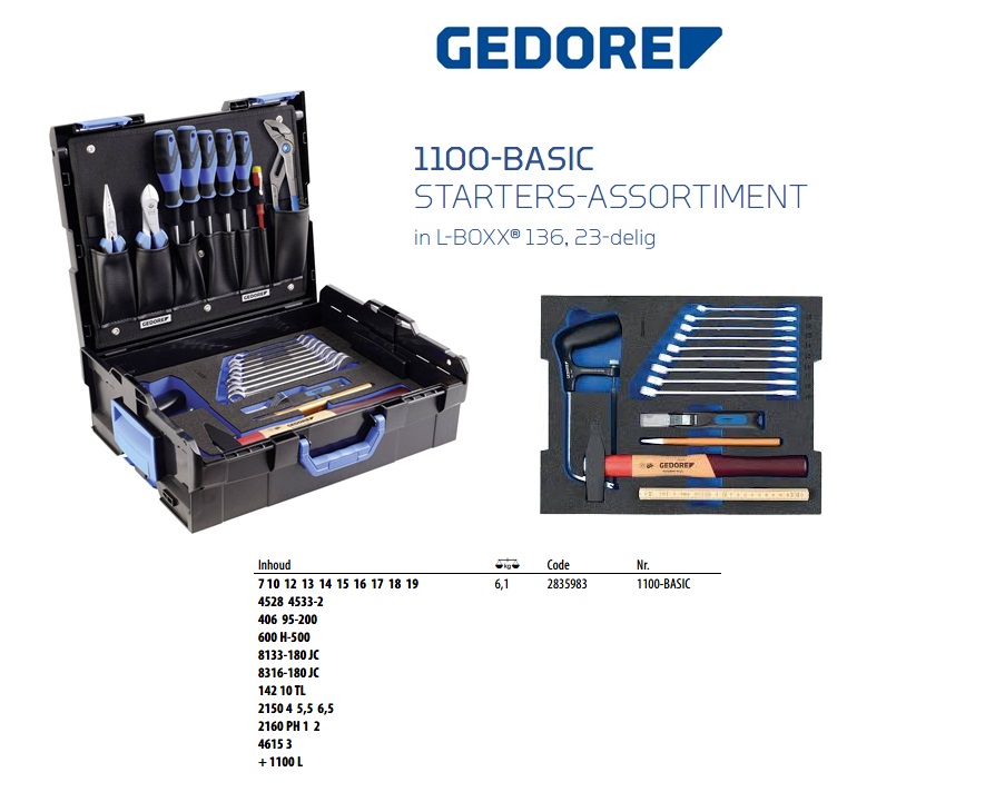 Starters-assortiment in 2/2 L-BOXX 136 module | DKMTools - DKM Tools