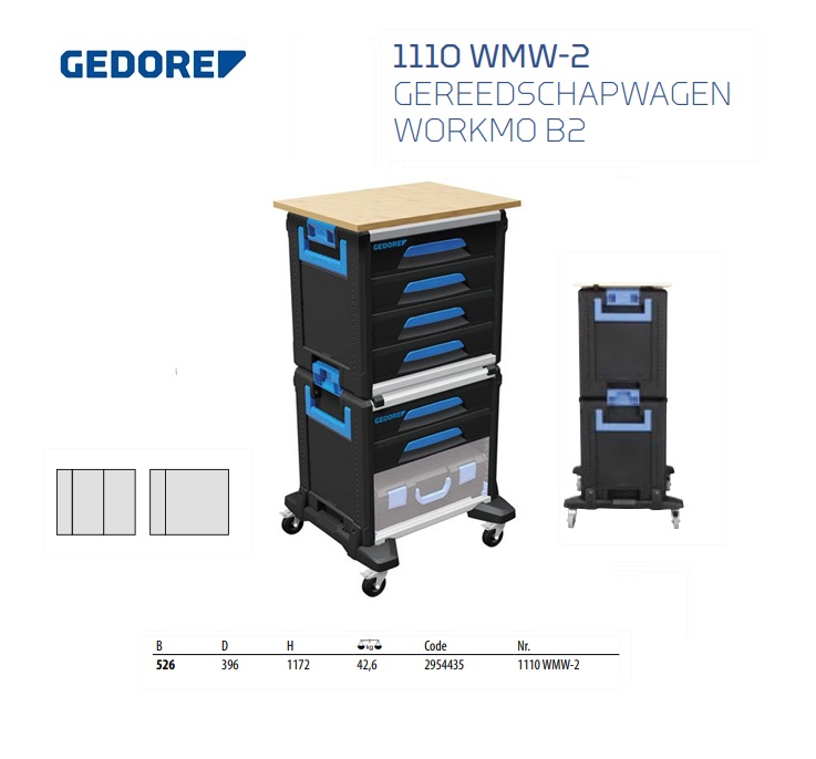 Gereedschapwagen WorkMo B3 | DKMTools - DKM Tools