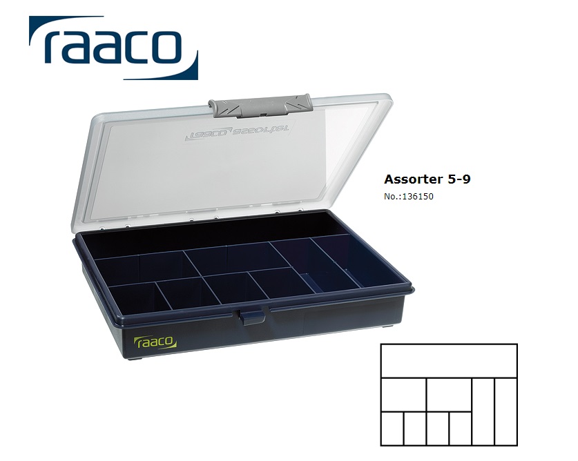 Raaco Assorter 5-9 Assortimentsdoos 43 x 240 x 195mm