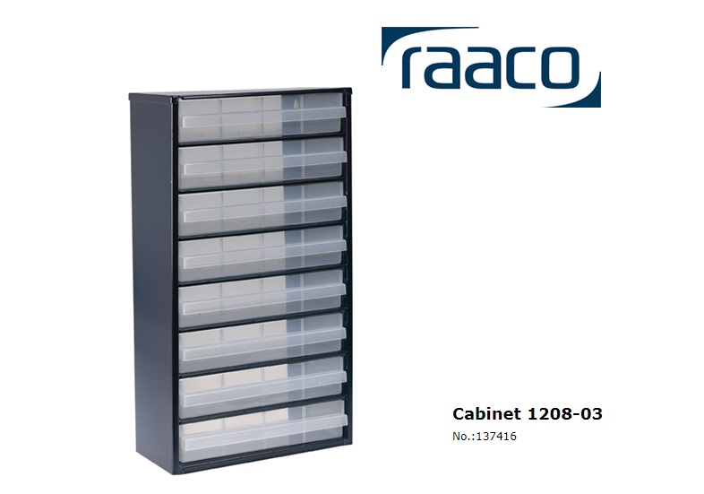 Raaco Lademagazijn Type 1208-03 8 blauw