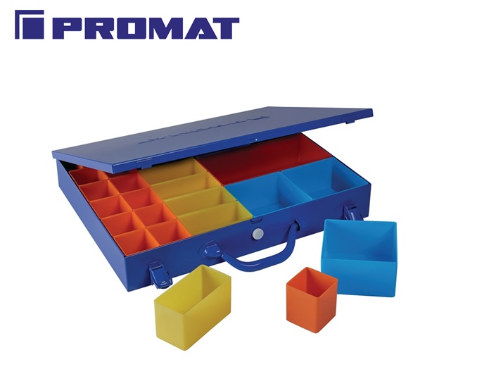 Assortimentskoffer met 23 bakjes 440x330x66mm