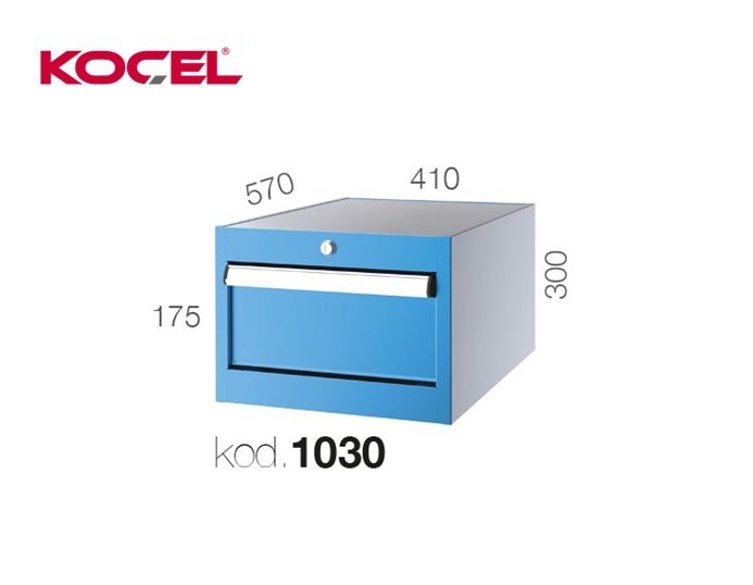 Gereedschapsladekast 1 lade 410x570x300mm