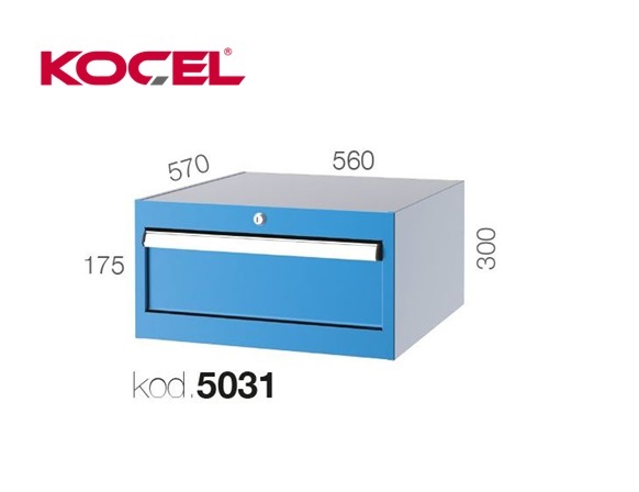 Gereedschapsladekast 1 lade 560x570x300mm