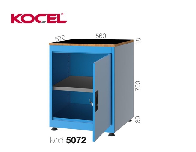 Gereedschapsladekast 1 lade 560X570X700mm