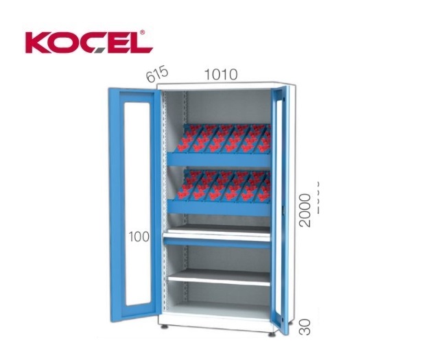 CNC gereedschapskast 2 planken 1010x615x2000mm | DKMTools - DKM Tools