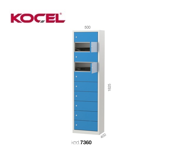 Computerwerkkast 10 vakken 500x400x1825mm