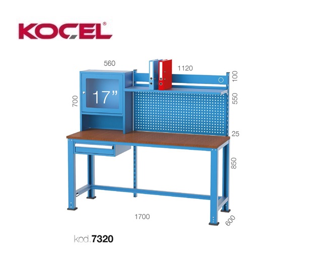 Computerwerkkast 1 lade 1 kast 1010x570x1750mm | DKMTools - DKM Tools