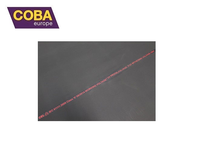 Antislip elektrische veiligheidsmat 17000V EN61111 Klasse 0 1 m x per strekkende meter meter (3 mm)