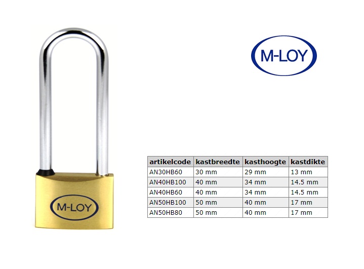 Messing hangslot 40mm gelijksluitend nr. 433B, met ABS coating, blauw incl. 2 sleutels | DKMTools - DKM Tools