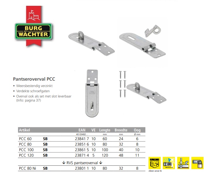 Pantseroverval PCC 60 SB | DKMTools - DKM Tools