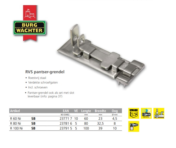 Pantserschuif R 100 | DKMTools - DKM Tools