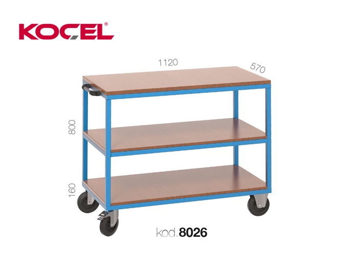 Mobiele Werkbank 3 lades 1 kast 1120x570x920mm | DKMTools - DKM Tools